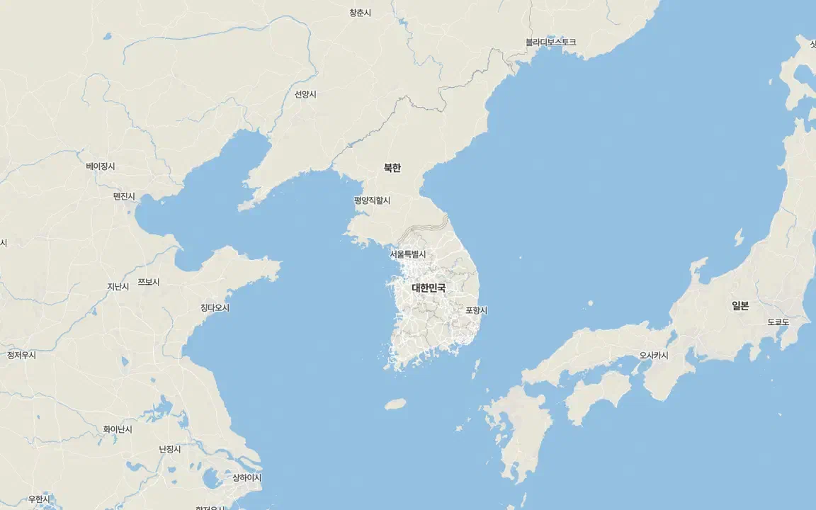 최종 지도, 한반도