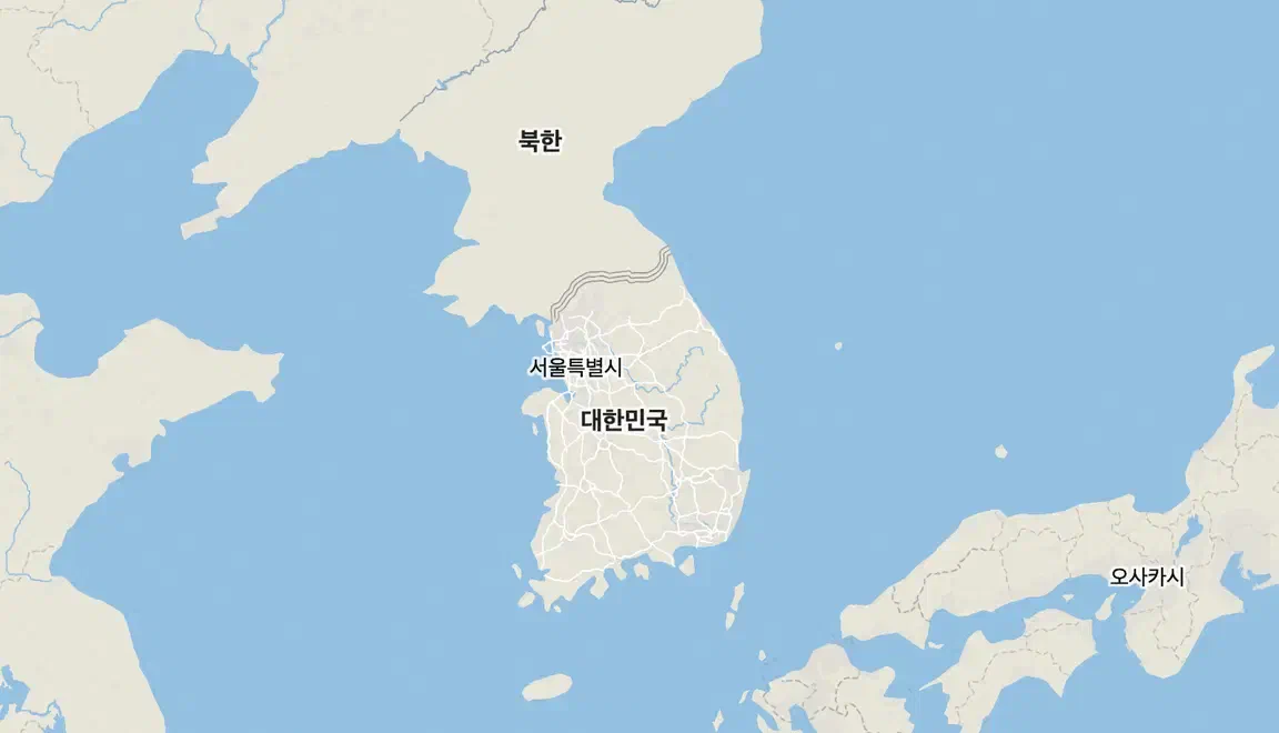 내 지도의 한반도