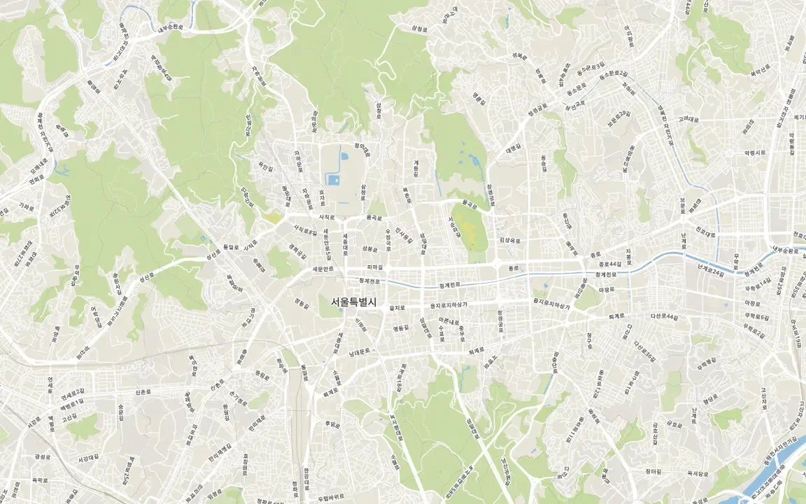 Maptiler Basic — 종로 일대