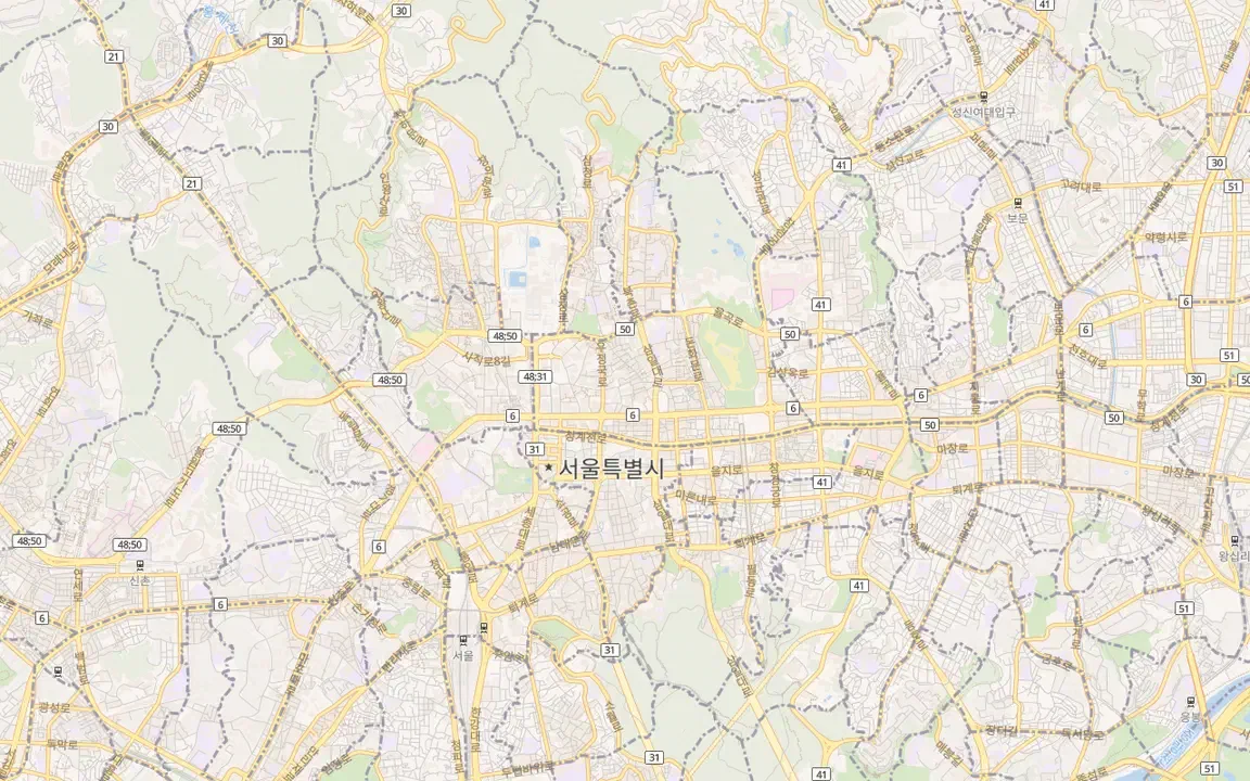 OSM Bright — 종로 일대
